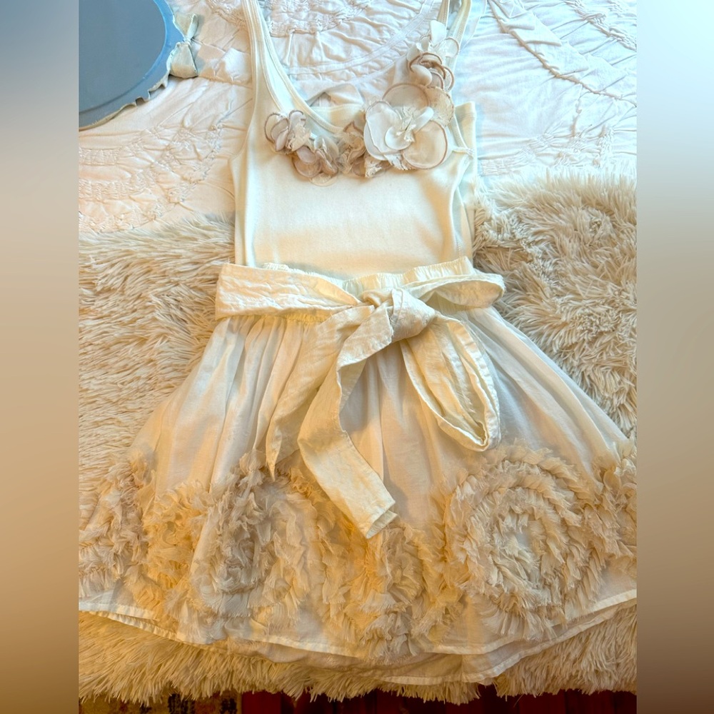 Vintage A&F Rosette Tank/Skirt